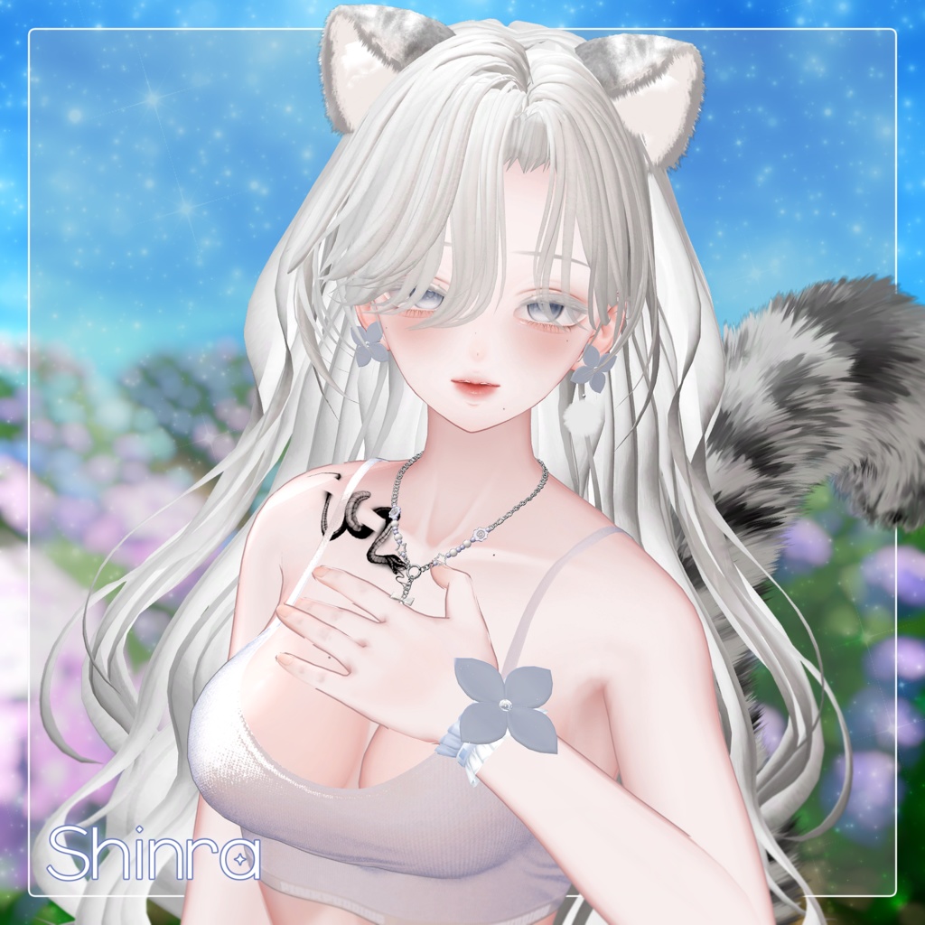 ❤️🔥SALE!!❤️🔥【15 Avatars】Hydrangea Aroma Piercing+Cuffs