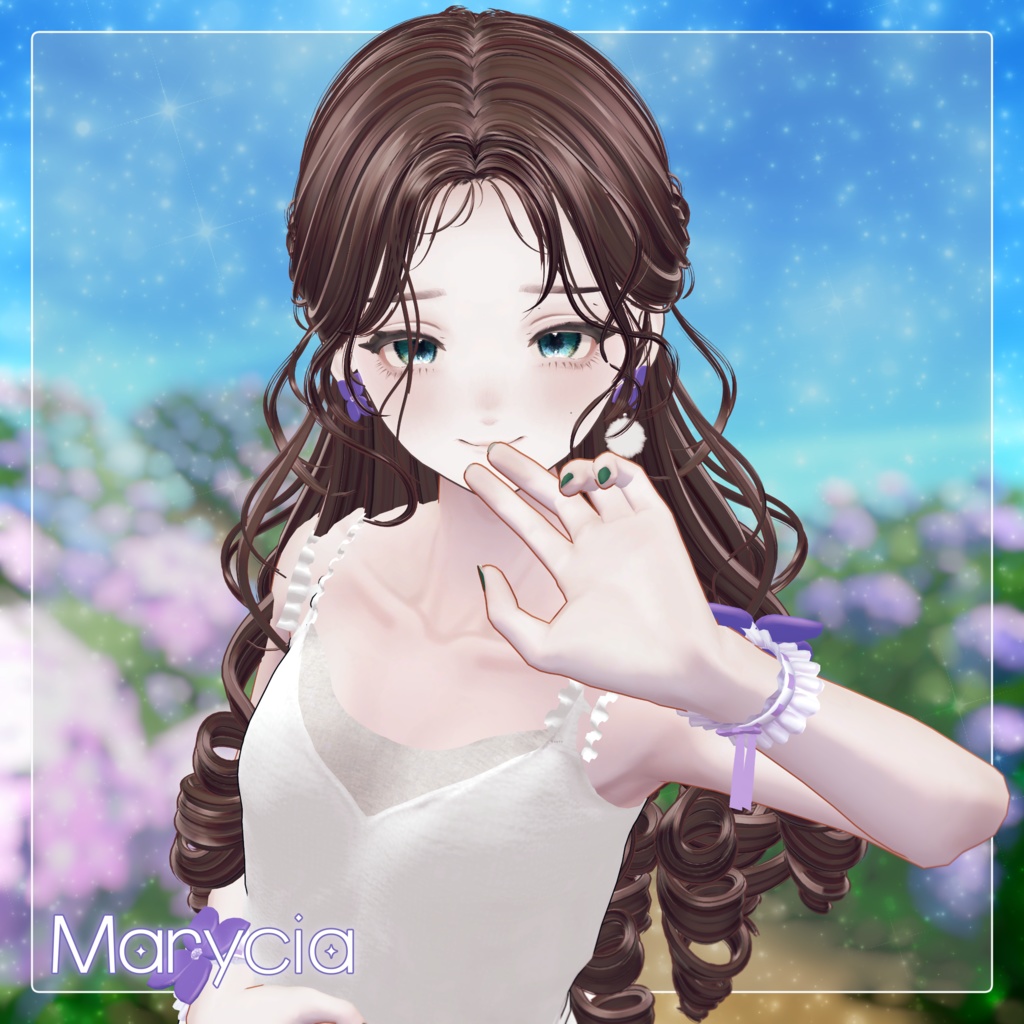 ❤️🔥SALE!!❤️🔥【15 Avatars】Hydrangea Aroma Piercing+Cuffs