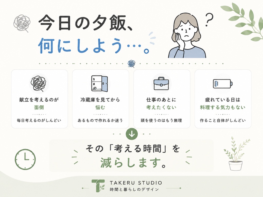 10秒献立|「今日なに食べる?」を、10秒で。|Notionテンプレート