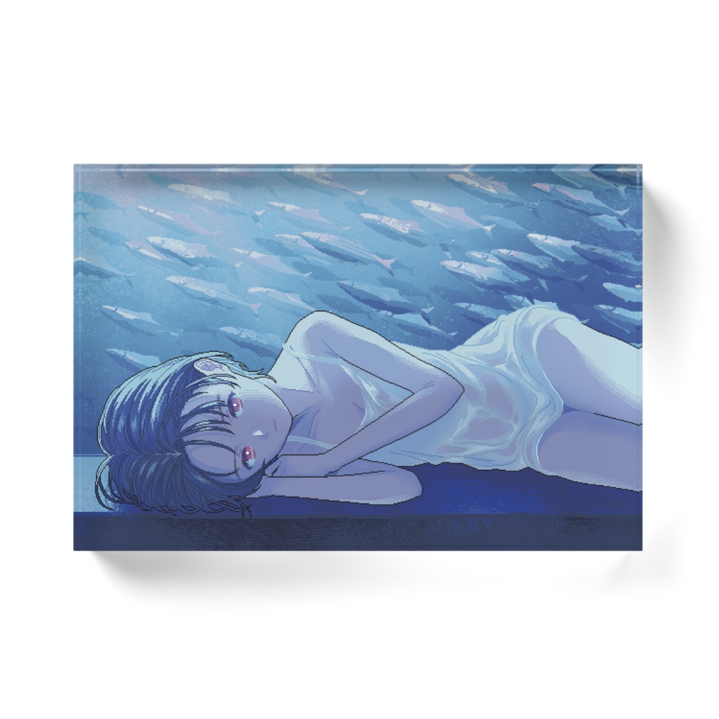 群青から/アクリルブロック