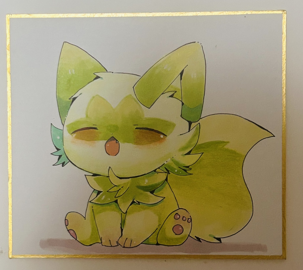 ニャオハ 色紙