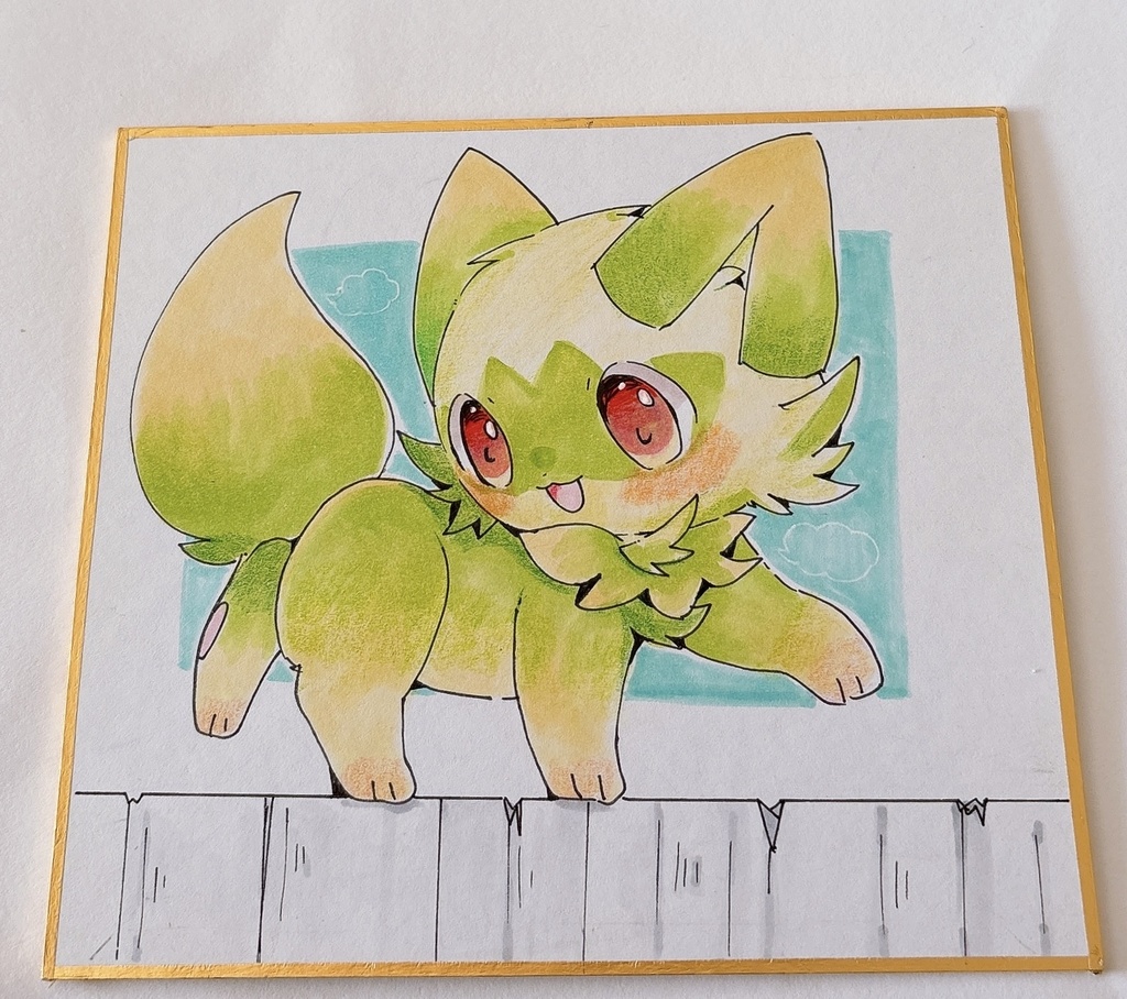 ニャオハ　色紙