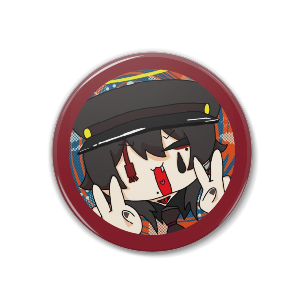 【幽霊】缶バッヂ (躁テンションver.)