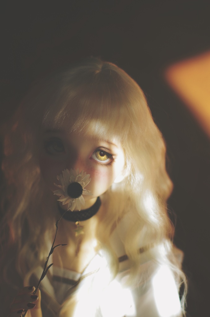 『命運絲線』 モヘア ウィッグ ライトゴールド 1/3 BJD SD DD 厳選アンゴラウール製 ドール ドール用