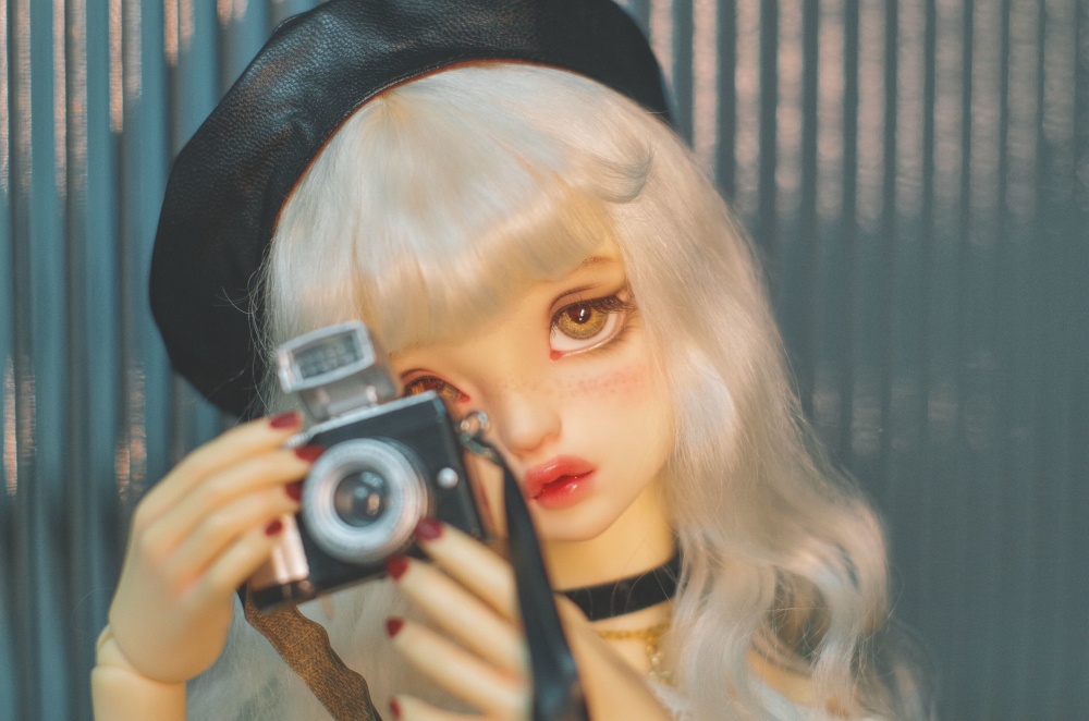 『命運絲線』 モヘア ウィッグ パールホワイト BJD SD DD 厳選アンゴラウール製 ドール ドール用 在庫僅少