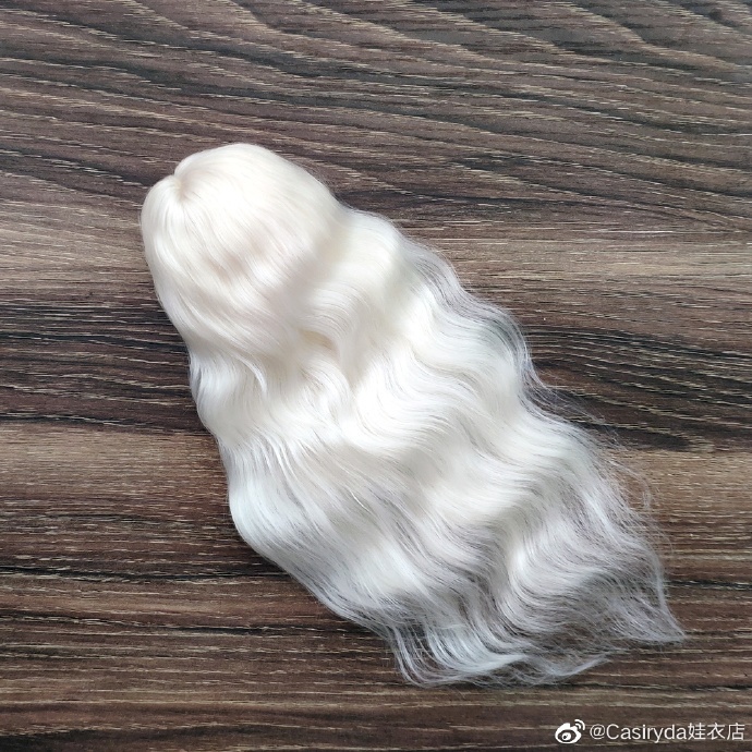 『命運絲線』 モヘア ウィッグ パールホワイト BJD SD DD 厳選アンゴラウール製 ドール ドール用 在庫僅少