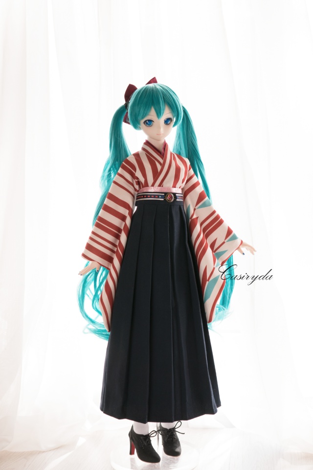 『Casiryda』 『完売御礼』  大正袴 着物 ドール衣装 ドルフィードリーム DD dollfiedream Miku x Tokyo 150
