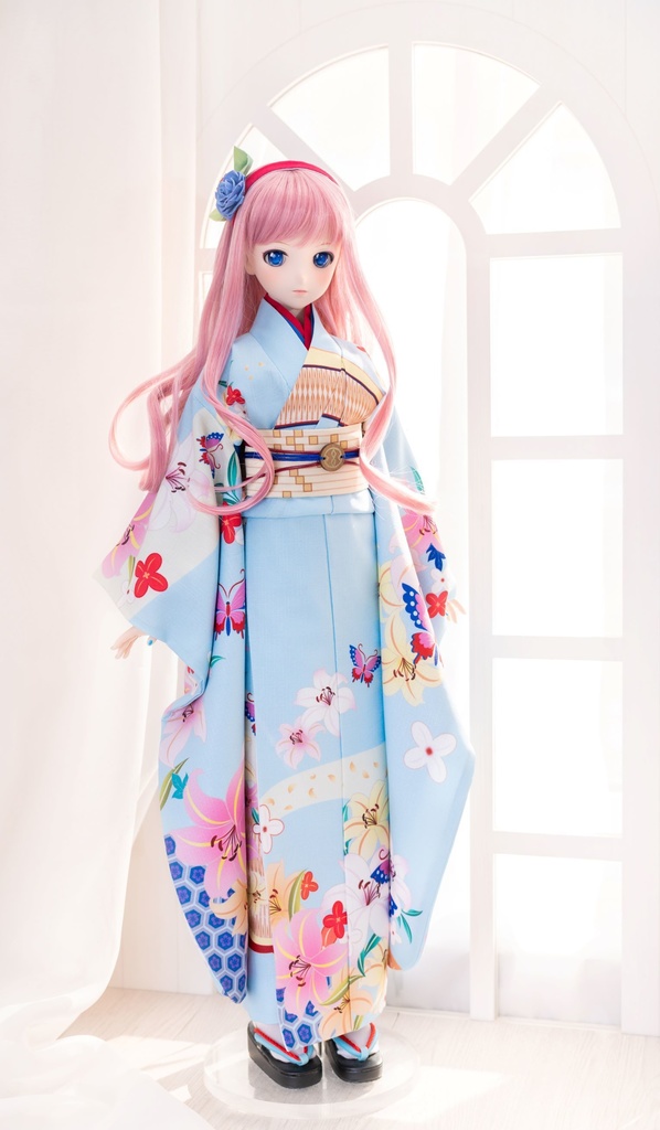 『Casiryda』 『完売御礼』 ルカ花色 着物 振袖 ドール衣装 ドルフィードリーム DD dollfiedream