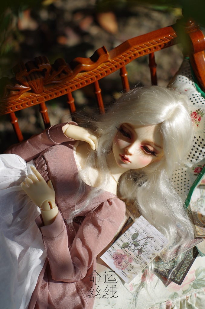 『命運絲線』 モヘア ウィッグ ホワイト BJD SD DD 厳選アンゴラウール製 ドール ドール用