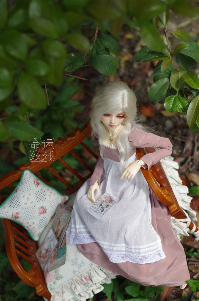 『命運絲線』 モヘア ウィッグ ホワイト BJD SD DD 厳選アンゴラウール製 ドール ドール用