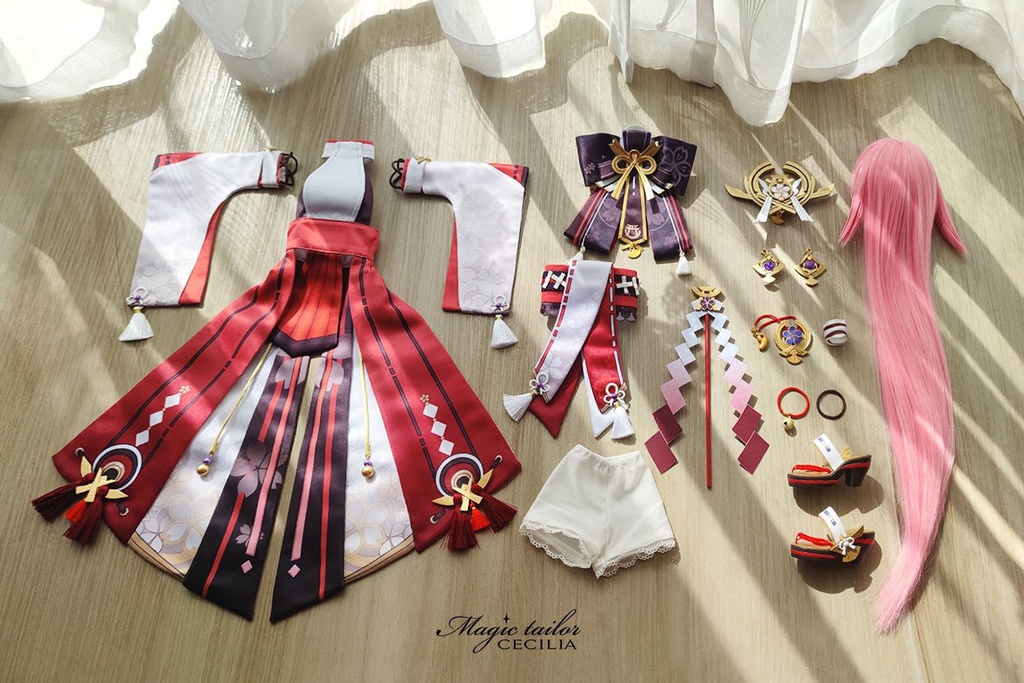 『完売展示』『Magic tailor Cecilia』 原神 八重神子 ドール衣装 コスプレセット やえみこ
