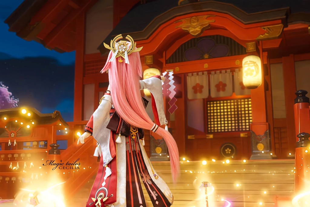 『完売展示』『Magic tailor Cecilia』 原神 八重神子 ドール衣装 コスプレセット やえみこ