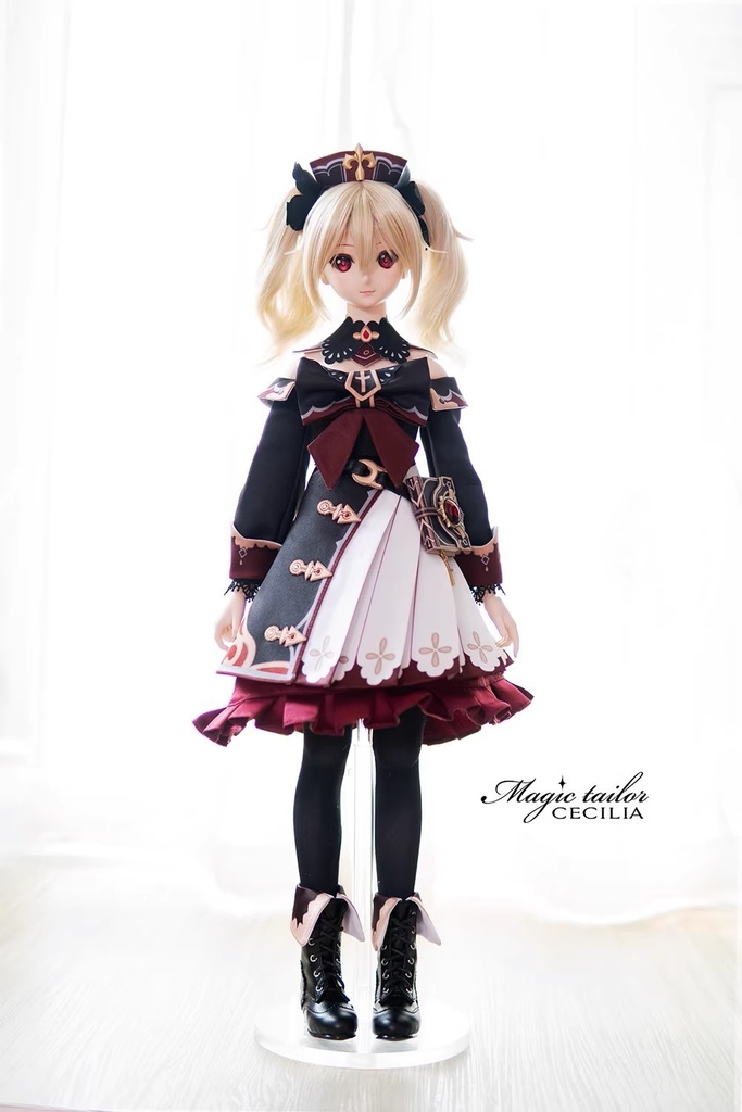 『展示用』『黒配色』『抽選一点のみ』『Magic tailor Cecilia』 原神 バーバラ ドール衣装 コスプレセット