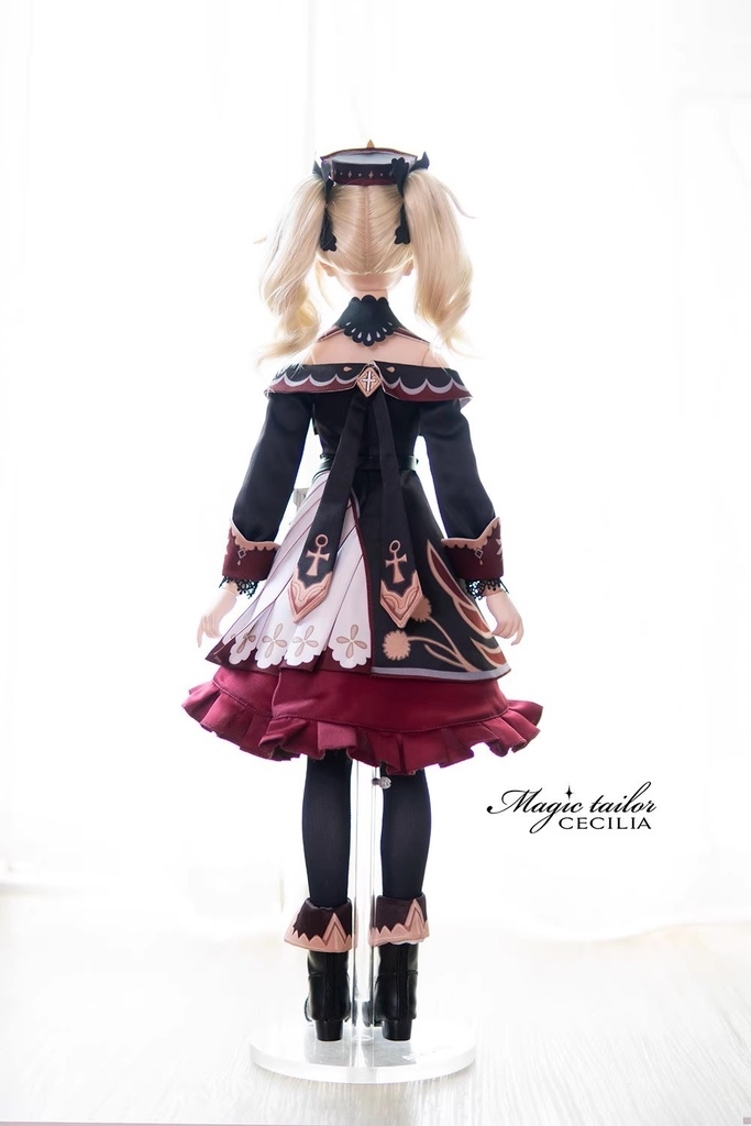 『展示用』『黒配色』『抽選一点のみ』『Magic tailor Cecilia』 原神 バーバラ ドール衣装 コスプレセット