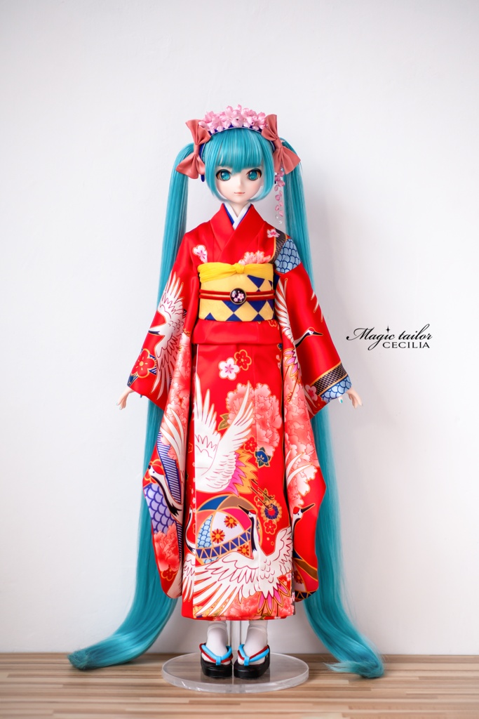 【完売展示】『Magic tailor Cecilia』 初音 ミク ドール衣装 コスプレセット 花色衣 はないろごろも
