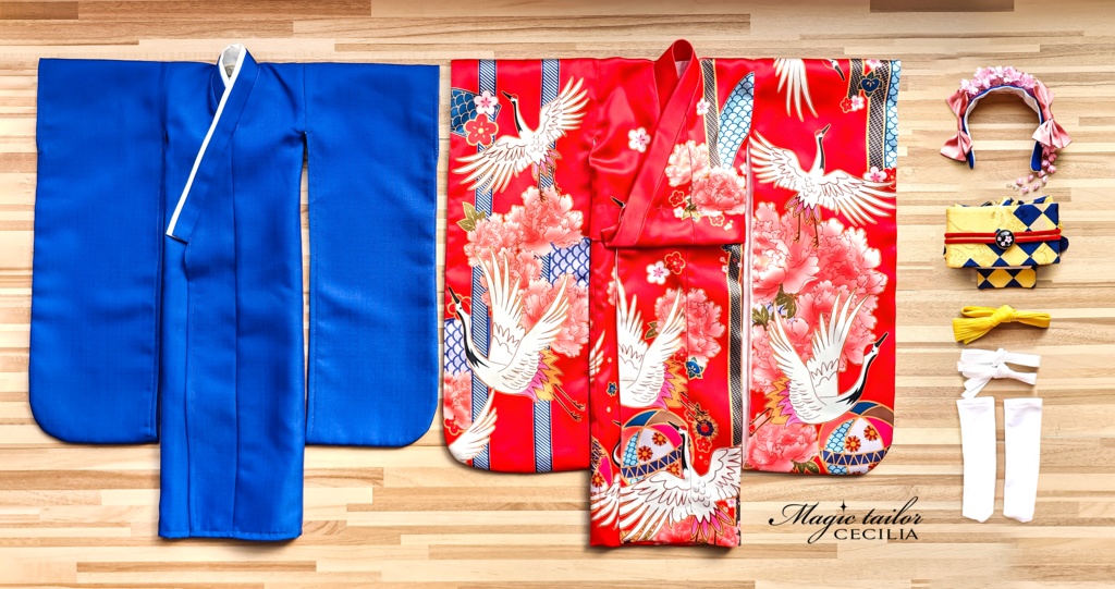 【完売展示】『Magic tailor Cecilia』 初音 ミク ドール衣装 コスプレセット 花色衣 はないろごろも