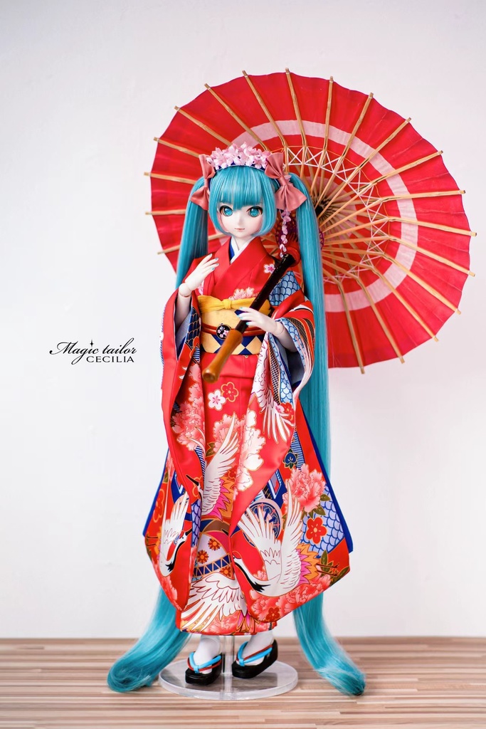 【完売展示】『Magic tailor Cecilia』 初音 ミク ドール衣装 コスプレセット 花色衣 はないろごろも