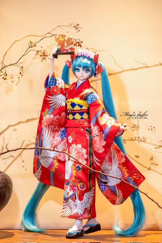 【完売展示】『Magic tailor Cecilia』 初音 ミク ドール衣装 コスプレセット 花色衣 はないろごろも