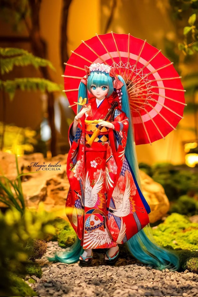 【完売展示】『Magic tailor Cecilia』 初音 ミク ドール衣装 コスプレセット 花色衣 はないろごろも