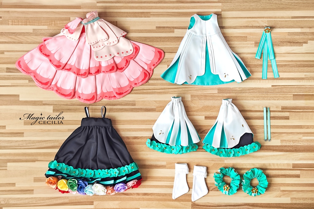 「完売展示」MAGICAL MIRAI 2021 マジカルミライ ドール衣装セット ドルフィードリーム DD 個人作品お譲り