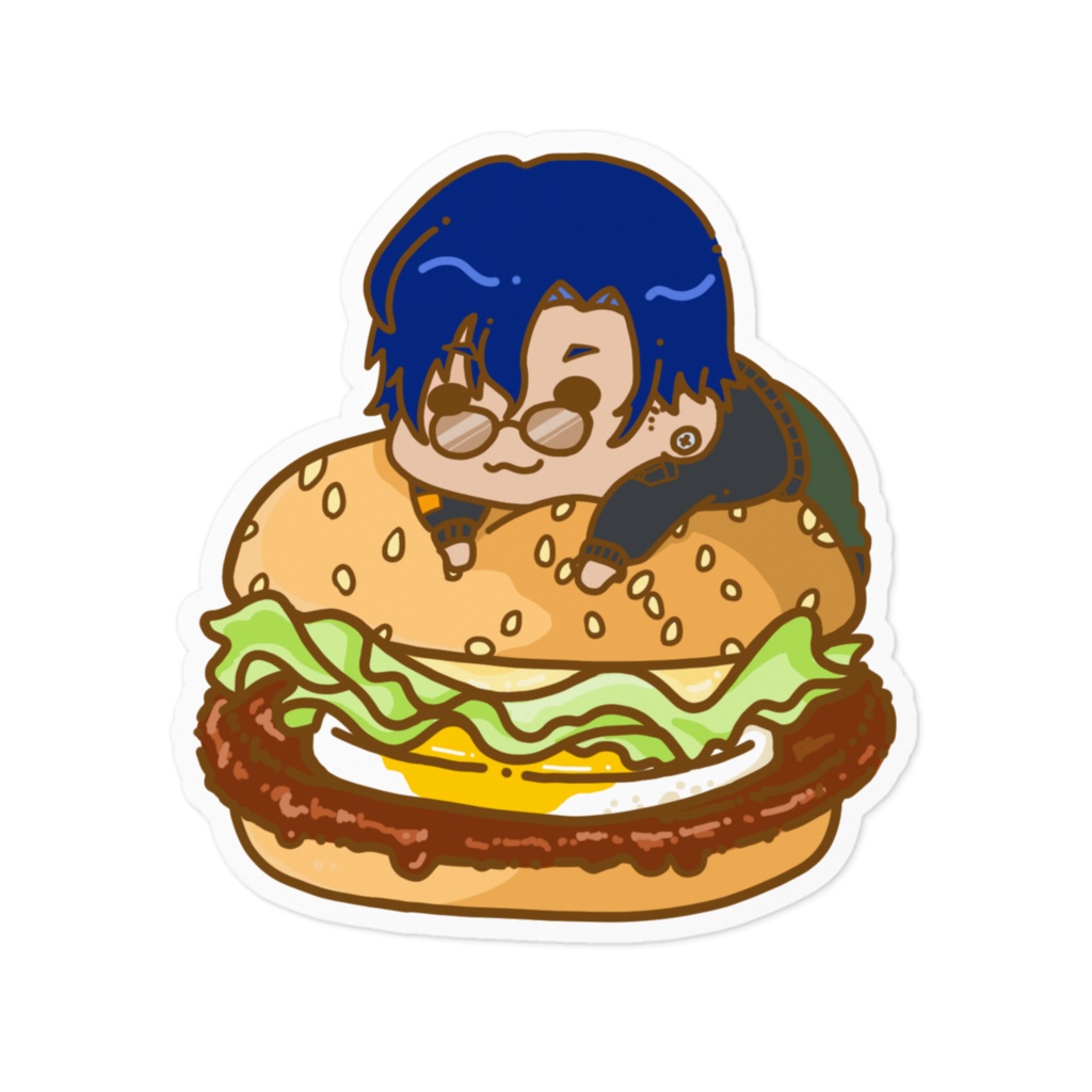 てりたまバーガーステッカー(まや)