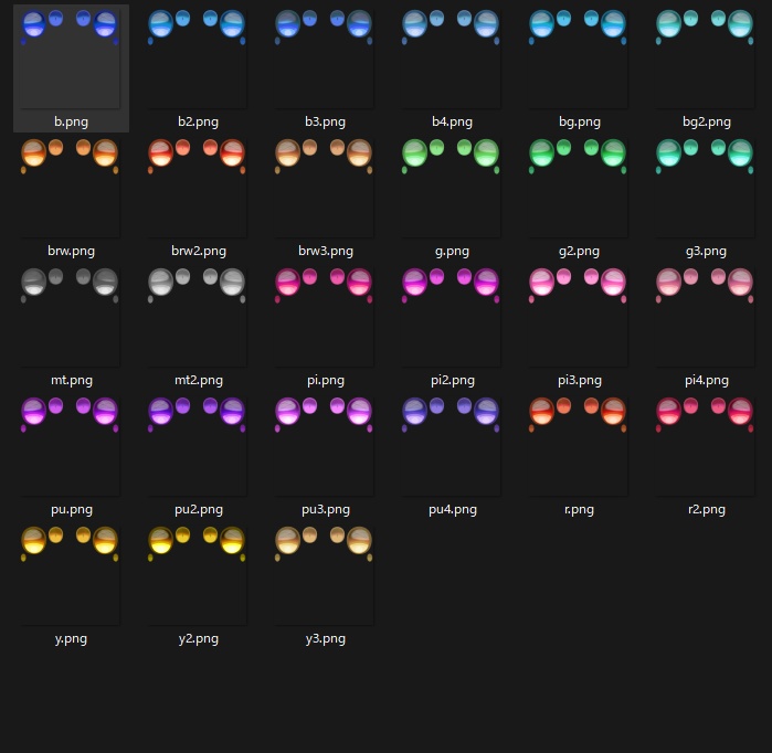 サナティア対応 アイテクスチャ LatteEyeTexture 27Colors