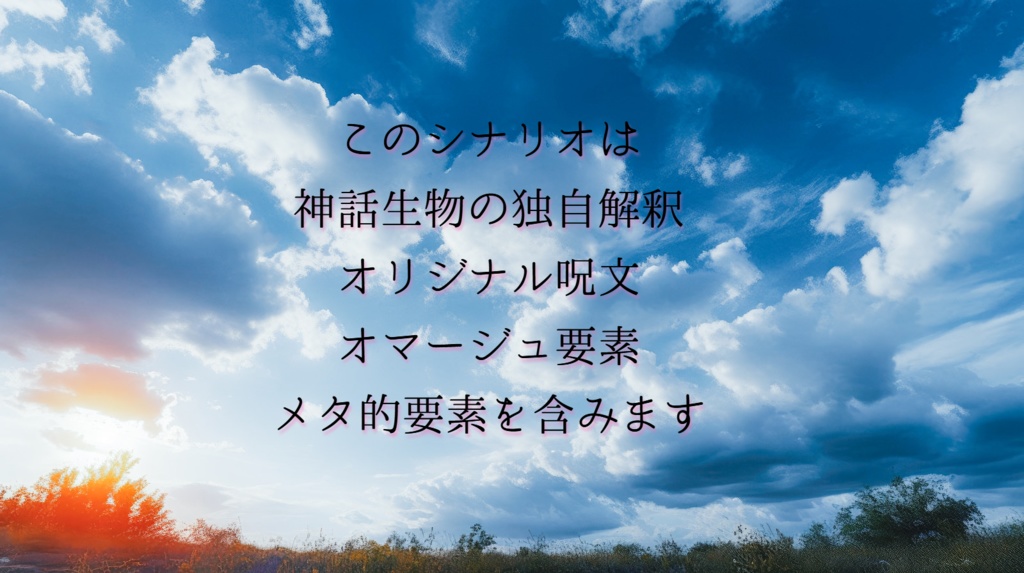 新クトゥルフ神話TRPGシナリオ「Singularity Children」