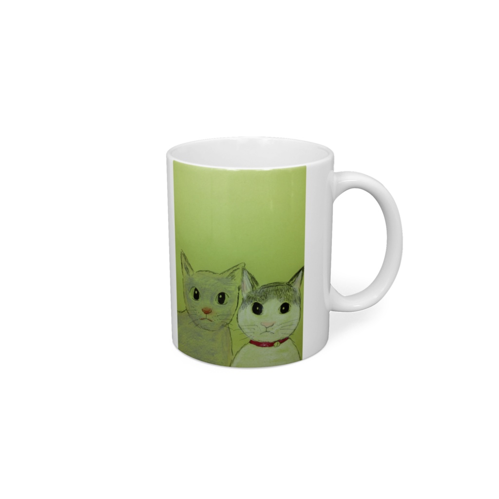 two cats mug