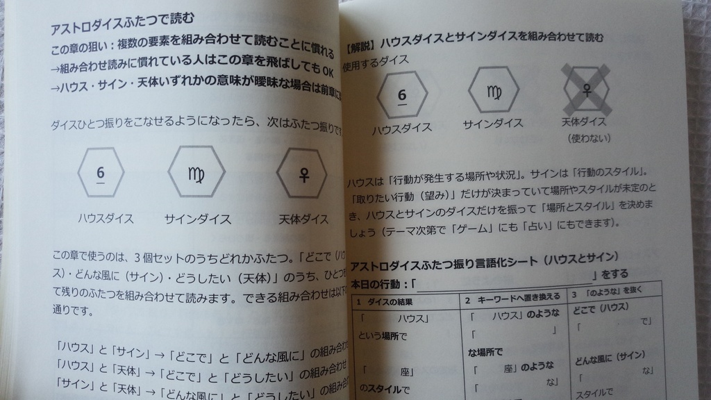 【Aセット】パステルダイス付きアストロダイスワークブックスターターキット