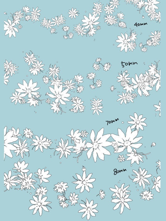 散らし用シンプル花詰め10種+ヒナギク(コミックスタジオ用)おまけつき