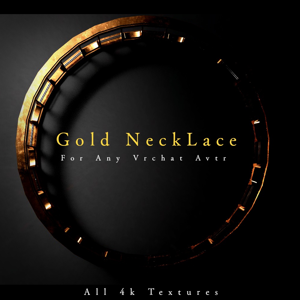 gold necklace for any VrChat Avatar