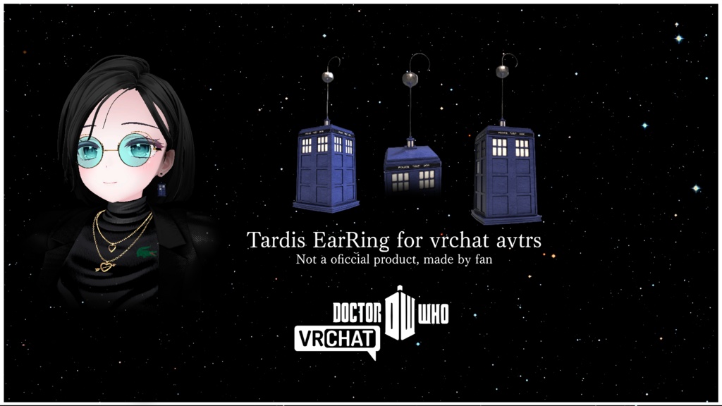 Tardis Earring for vrchat