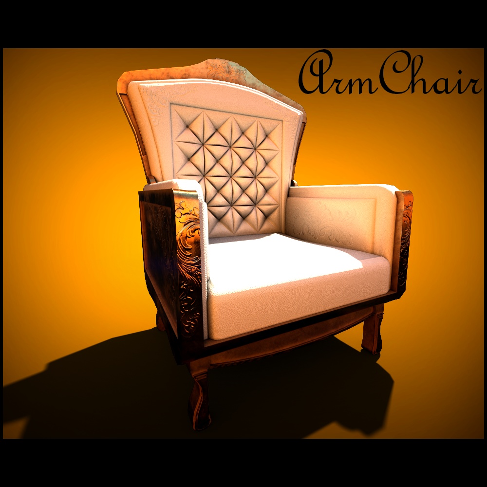3D Modern Armchair - (Can use in any Vrchat World or 3d Render!)