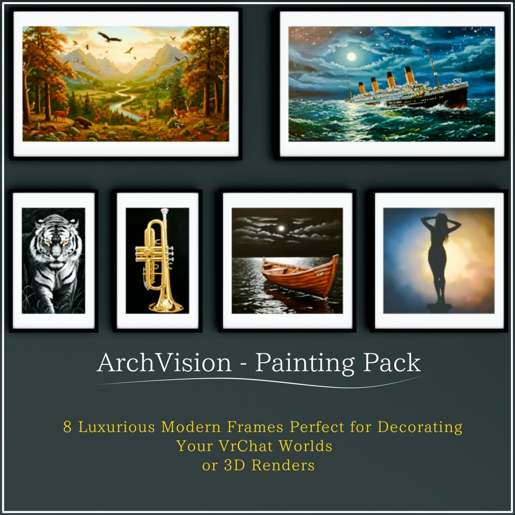 Painting Pack - Perfect for Any VrcUdon-World or 3dRender.