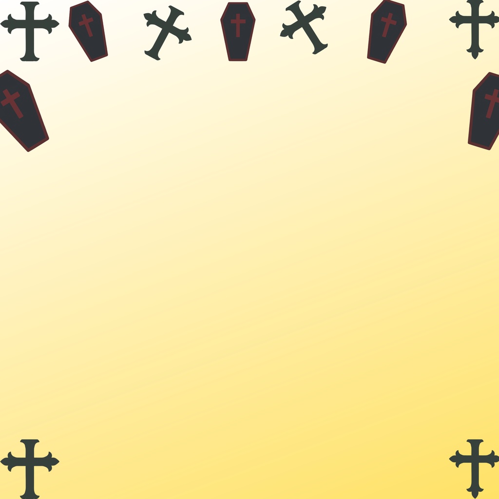 【全8種】Gothic Halloween Frame Set|ゴシックパンク ハロウィン背景・透過PNG素材