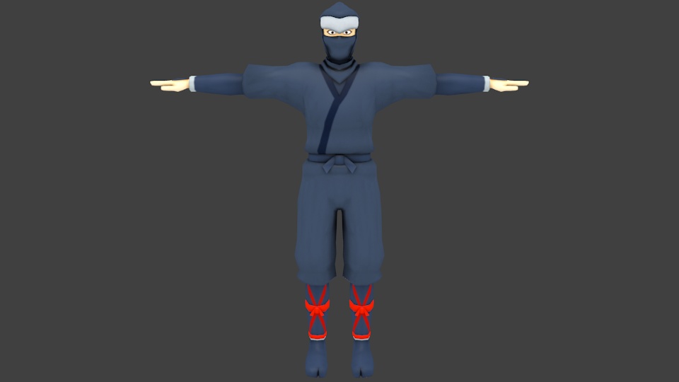 《VRC想定3Dモデル》VRC NINJAくん