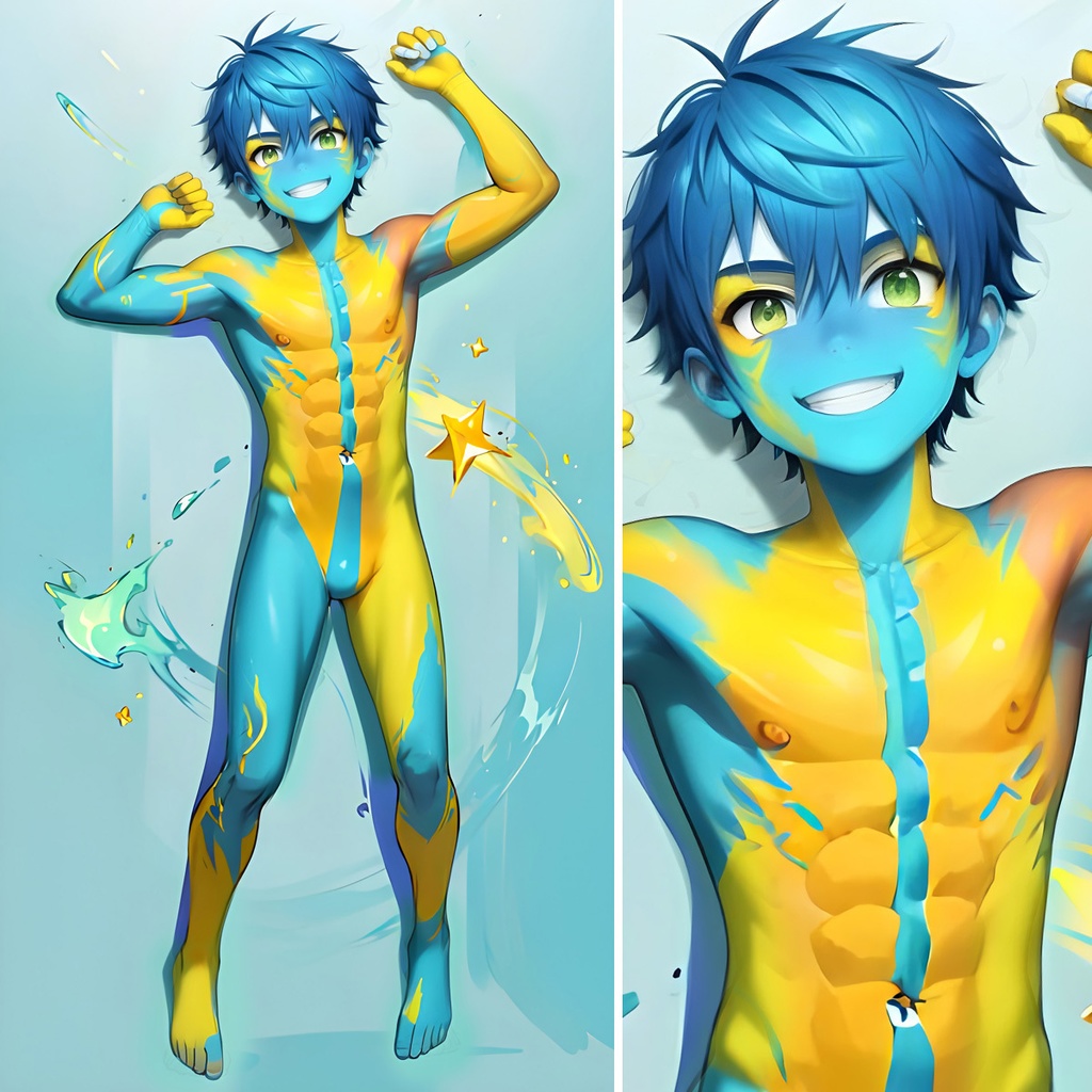 異色肌男子×ペンキ男子(FANBOXまとめ)