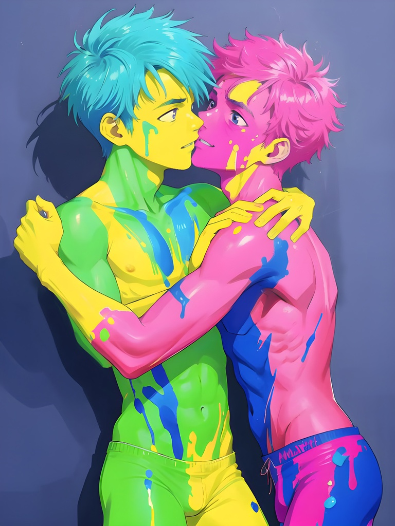 異色肌男子×ペンキ男子(FANBOXまとめ)