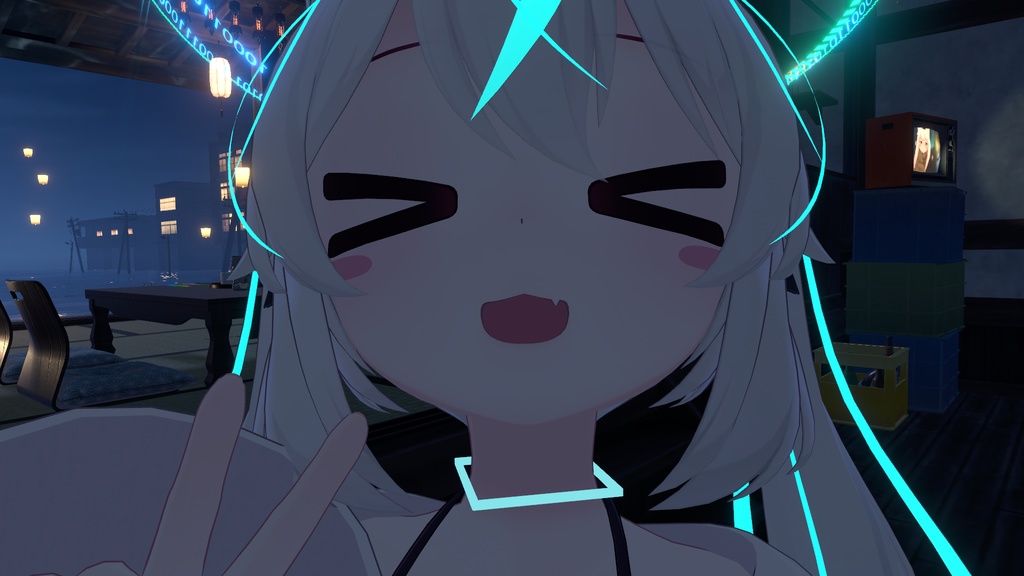 【無料】VRChat想定 喋ると光ったり動いたりするリング