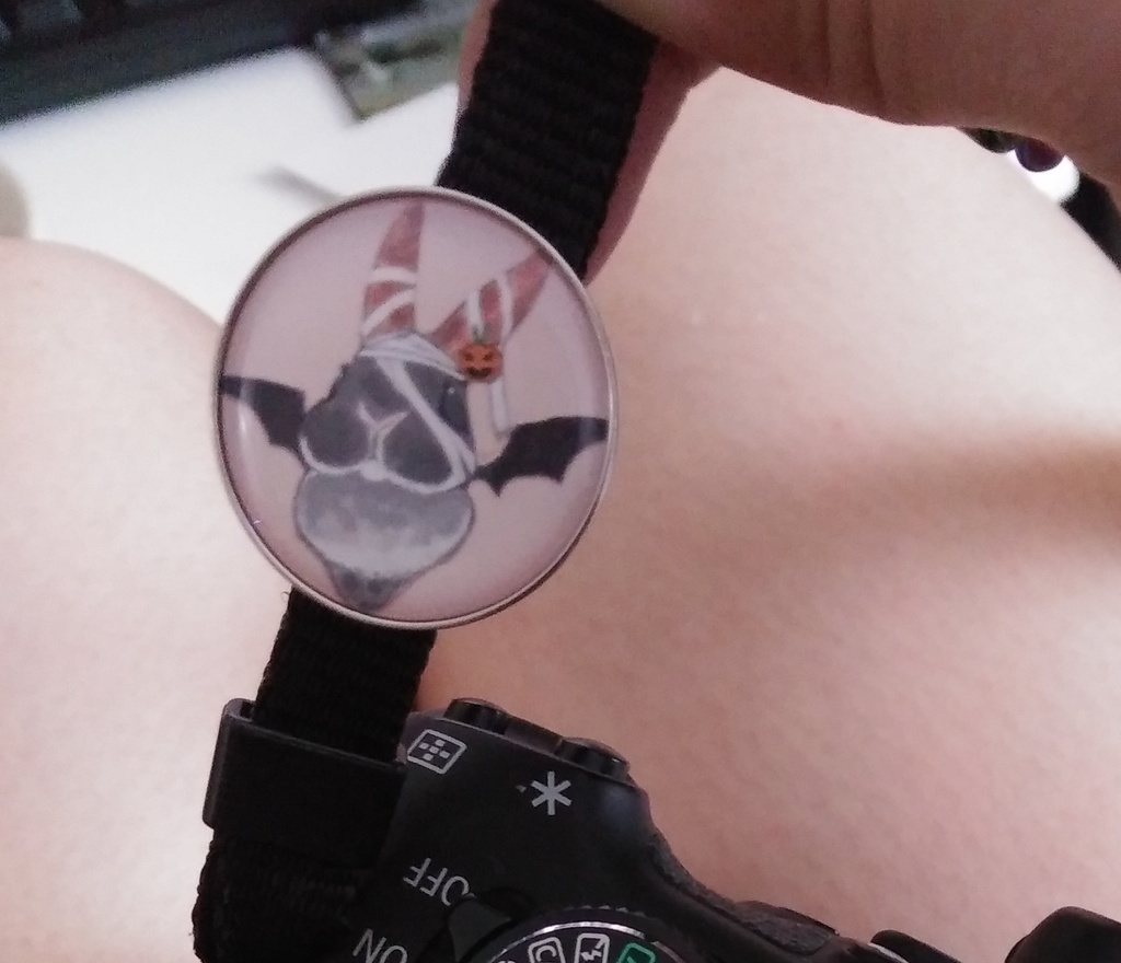 【フランケンうさぎ】ハロウィンおめかし【ピンバッチ】