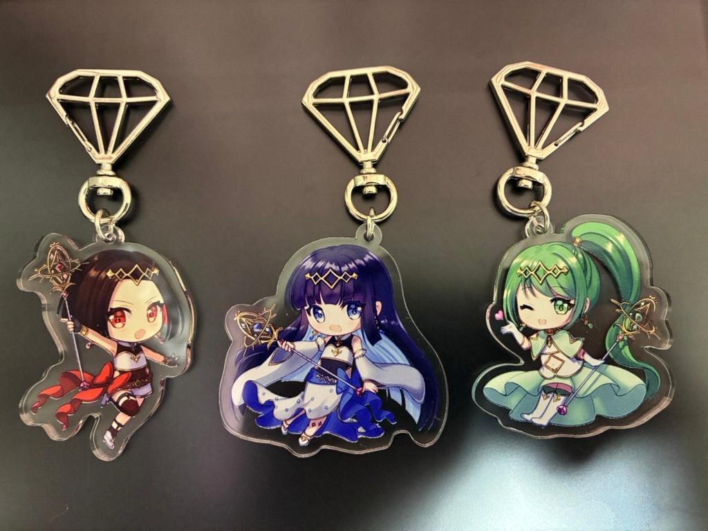 【注文受付中】アクリルキーホルダー(サファイア)