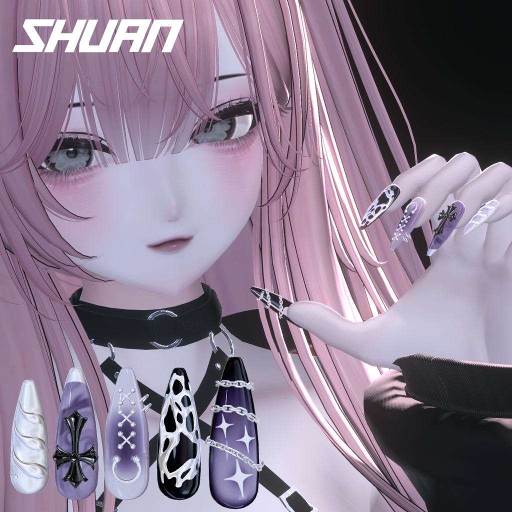 【ChainCross Nail】iixiona 12 Avatars
