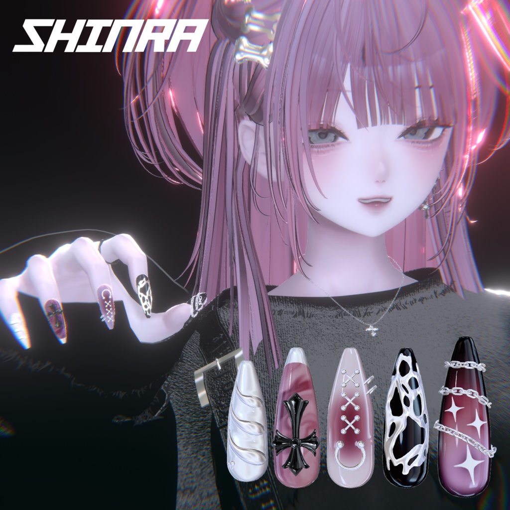【ChainCross Nail】iixiona 12 Avatars