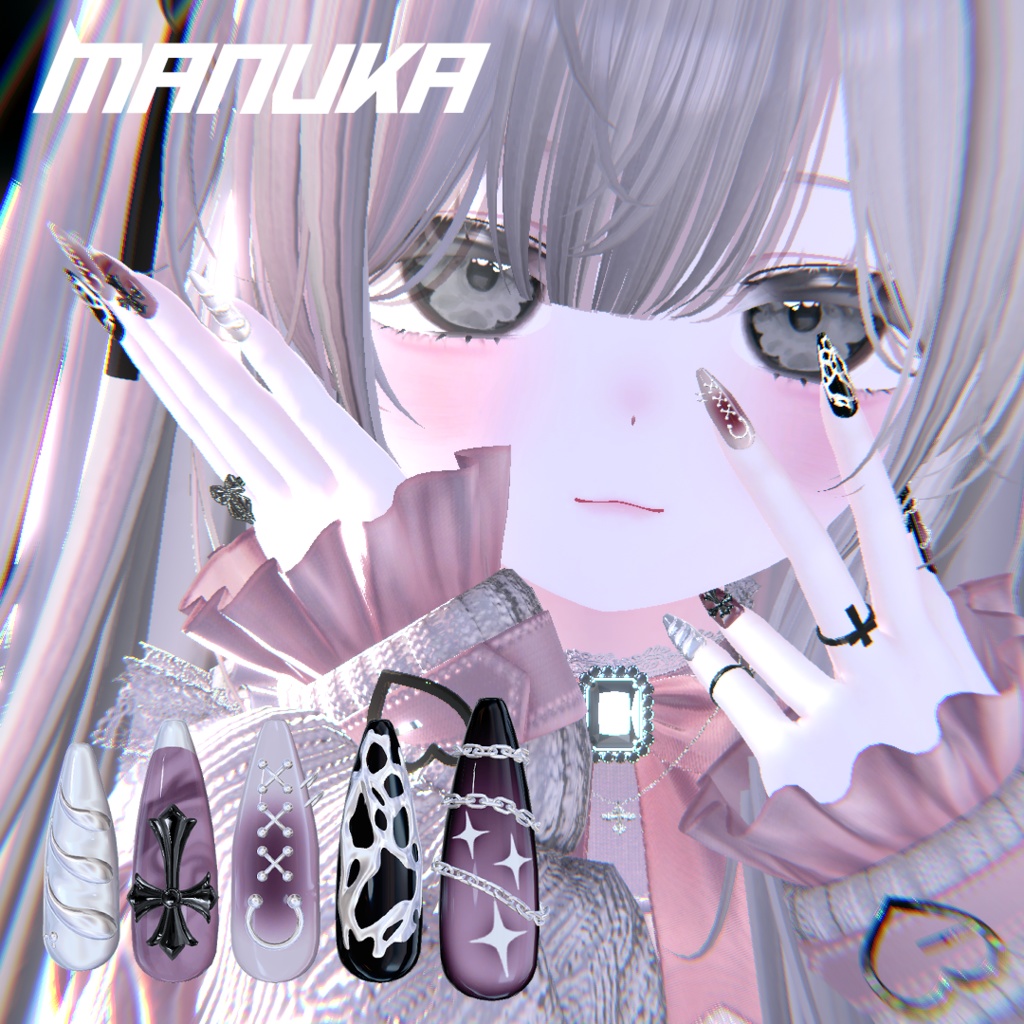 【ChainCross Nail】iixiona 12 Avatars