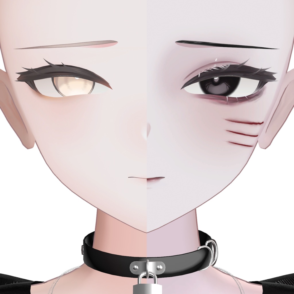 【真央】NyanCat Eyes & MakeUp & Face Blendshape iixiona