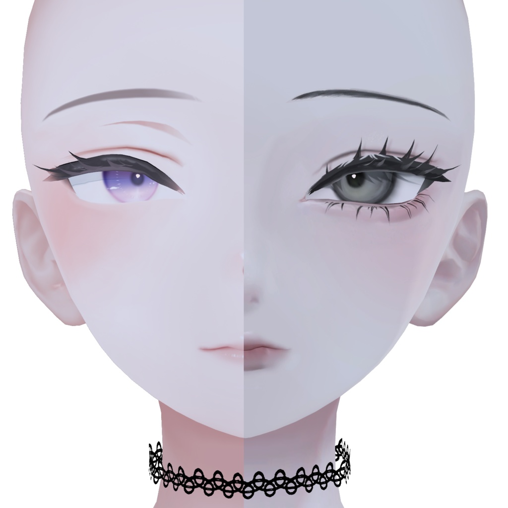 【森羅/Shinra】Yamippoi Girl Eyes&MakeUp&BlendShape iixiona