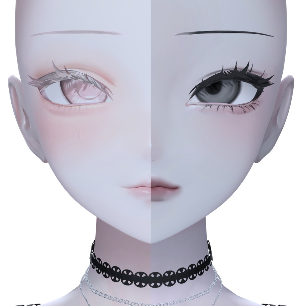 【ルミナ/Lumina】Yamippoi Girl Eyes&MakeUp&BlendShape iixiona