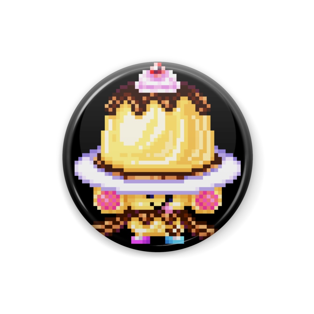 悪夢魔軍団ドット缶バッチ『誘惑のテンプ』