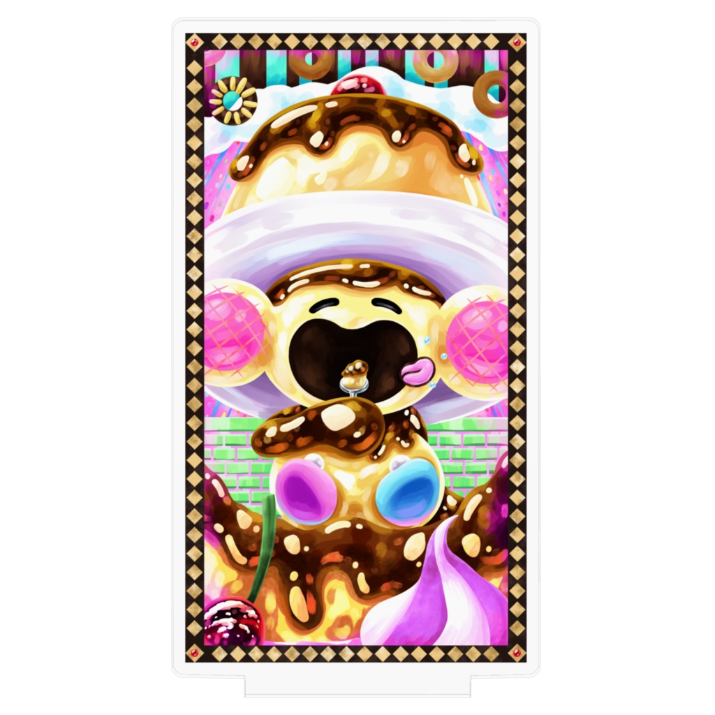 悪夢魔軍団メンバーカードアクリルフィギュア『誘惑のテンプ』100㎜