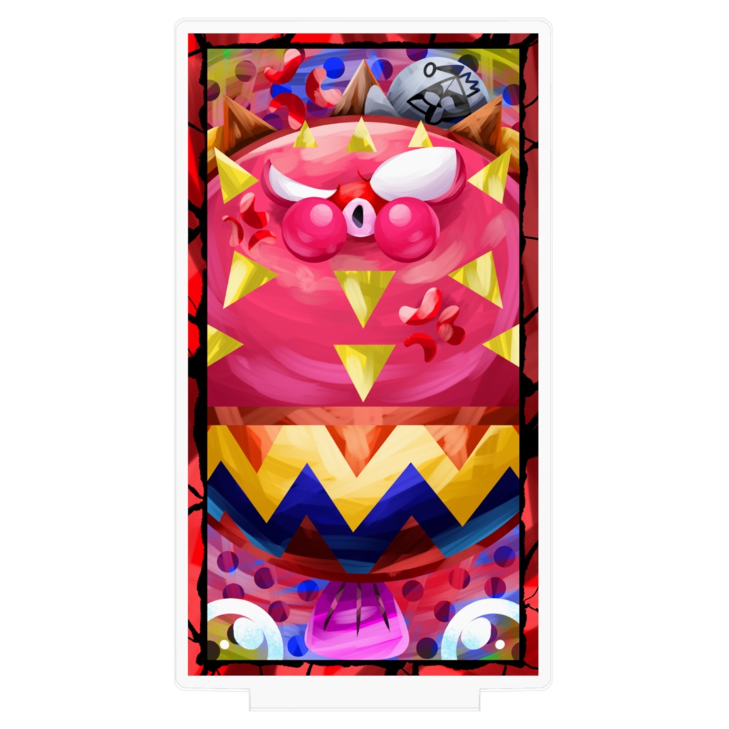 悪夢魔軍団メンバーカードアクリルフィギュア『憤怒のパイン・ポー』100㎜